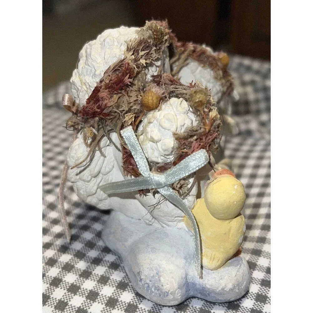DREAMSICLES A Kiss For Momma Cherub Angel 2 Babies & Duckling Figure 1991